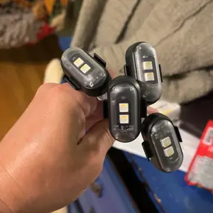 Wireless LED Strobe Lights RGB USB Charge IP65 Waterproof Anti-Collision for Car Motorcycle Drone & RC Aircraft Bike