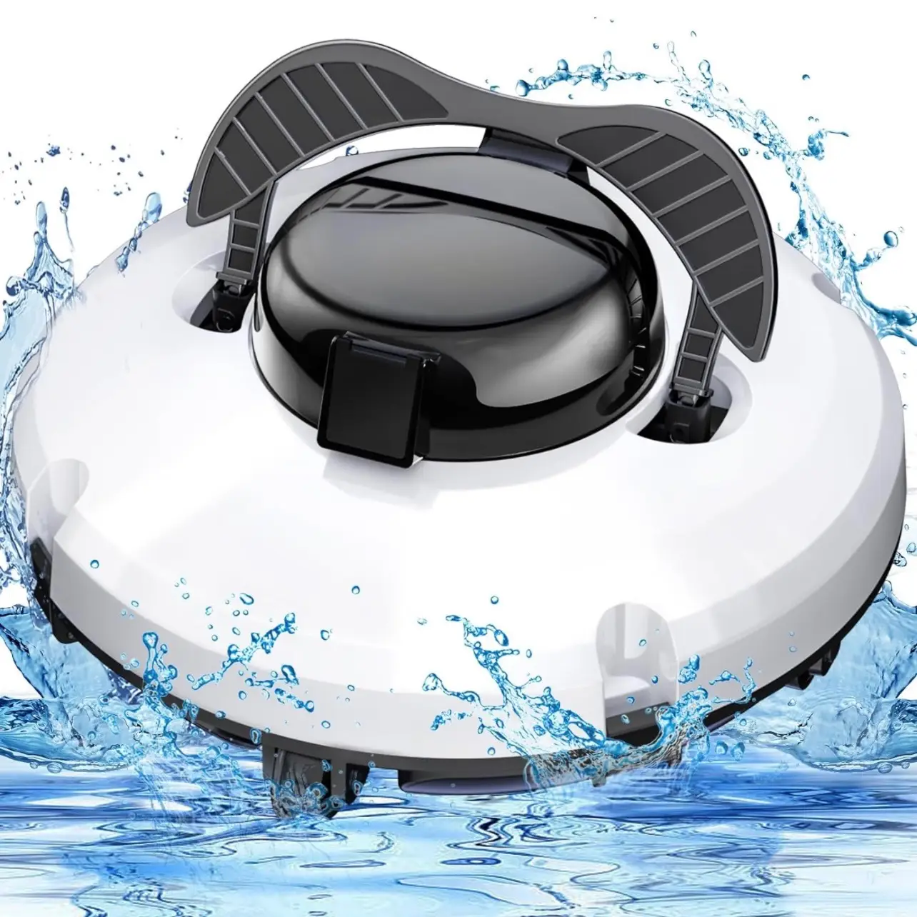 【2024 Upgrade】 MOBECK Cordless Pool Vacuum for above Ground Pool, Automatic Robotic Pool Cleaner Dual-Drive Motors Self-Parking Pool Cleaner Vacuum fo