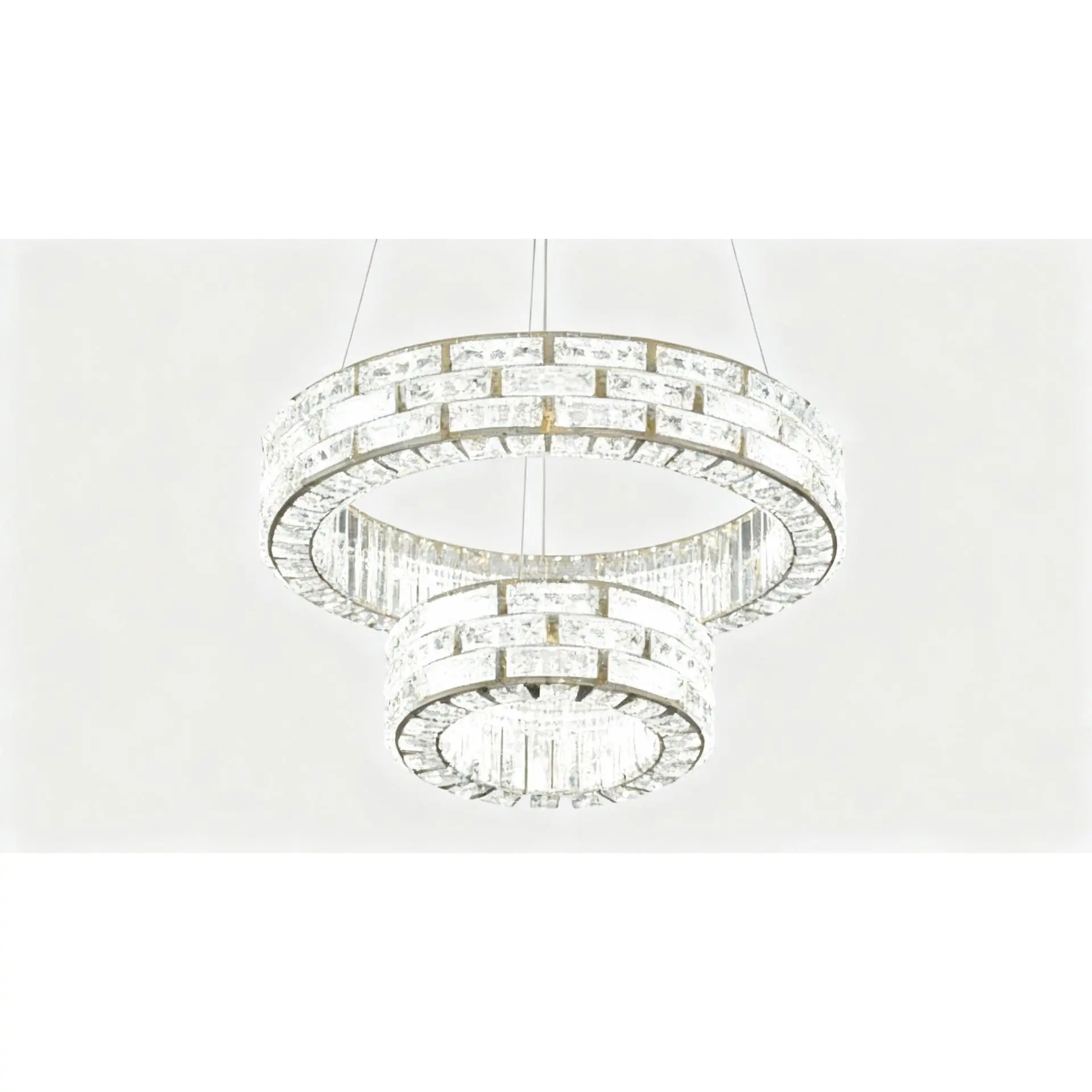 LuxuryLights Double Crystal Chandelier – Timeless Elegance for Your Home