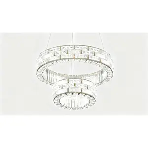 LuxuryLights Double Crystal Chandelier – Timeless Elegance for Your Home