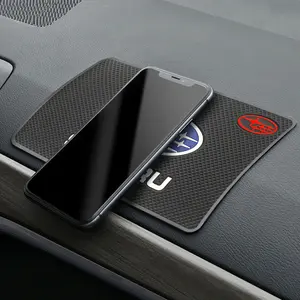 Car Logo PVC Car Dashboard Anti Slip Mat Silicone Pad 1Pcs For Subaru STI Forester Impreza Legacy Outback XV BRZ WRX