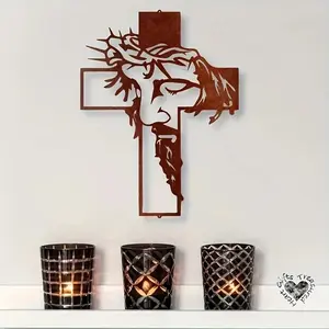 Cross Wall Decorative Ornament, Easter Thanksgiving Hanging Decoration, Office Restaurant Hallway Wall Decor, Halloween Room Decoration