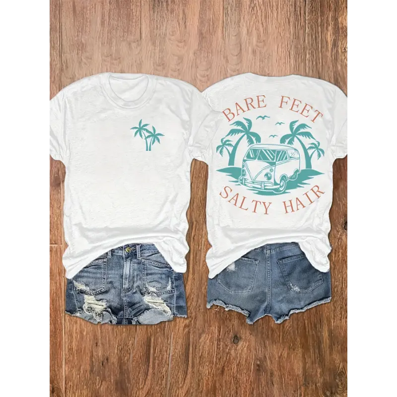 [Graphic Tee] Summer and spring women's clothing, short-sleeved round neck casual tops, graphic print T-shirts vintage gift unisex humorous tshirt men oversized streetwear  trendy  top Relaxed Fit cotton versatile