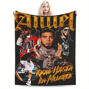 Real Hasta La Muerte Urban Street Art Ultra-Soft Plush Blanket - Perfect for Sofa Beds, Travel, Camping, and as a Hip Hop Fan Gift. Machine Washable. warm comfort