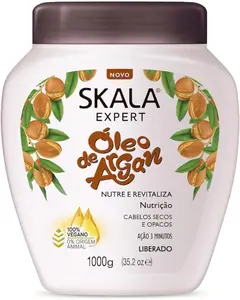 SKALA Brazilian Argan Oil Hair Mask Treatment - Intense Hydration & Repair - 1000g mais crespos