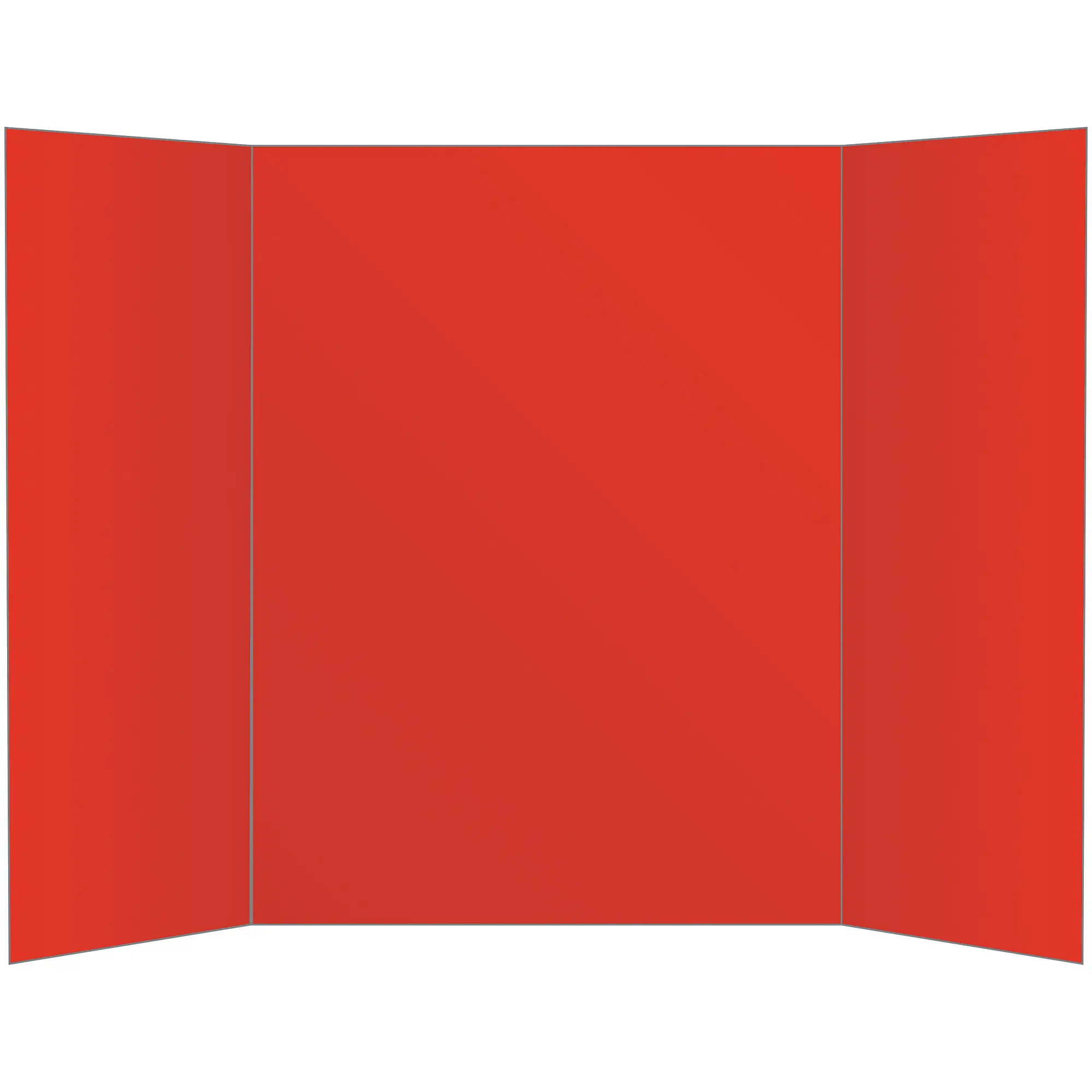 Office Depot 80% Recycled Tri-Fold Corrugate Display Board, 36in. x 48in., Red, 26993