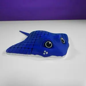 Blue Articulating Stingray Fidget Stress Relief Toy for Relaxation and Anxiety Relief