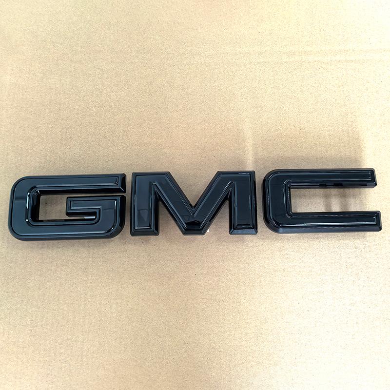 GMC Grille Emblem, Vehicle Accessories for 2019-2026 Sierra 1500 2500HD 3500HD Truck Badge Replacement - Pre-Pasted, Weatherproof, IP67 (Chrome/Matte/Gloss Black), Plastic
