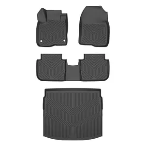 4PCS TPE Car Floor Mats Rubber Liners Fit For 2023-2024 Honda CR-V,Floor Mats + Cargo Liner All Season,Waterproof Anti-slip Floor Mats Upgraded Version Interior Vehicle Automotive
