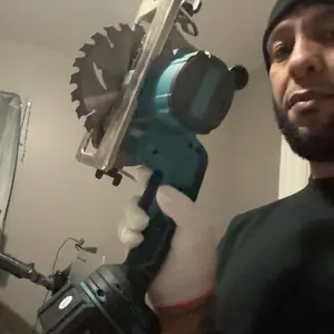 YOFIDRA Cordless Handheld Circular Saw | 48mm Depth/45° Misalignment | Comes with 3 Saw Blades and Dual Batteries | Brushless Motor | Suitable for Wood, Metal, and Stone DIY