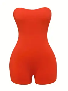 Always Classy-Women’s Casual Strapless Romper, Ladies Strapless Romper For All Seasons romper
