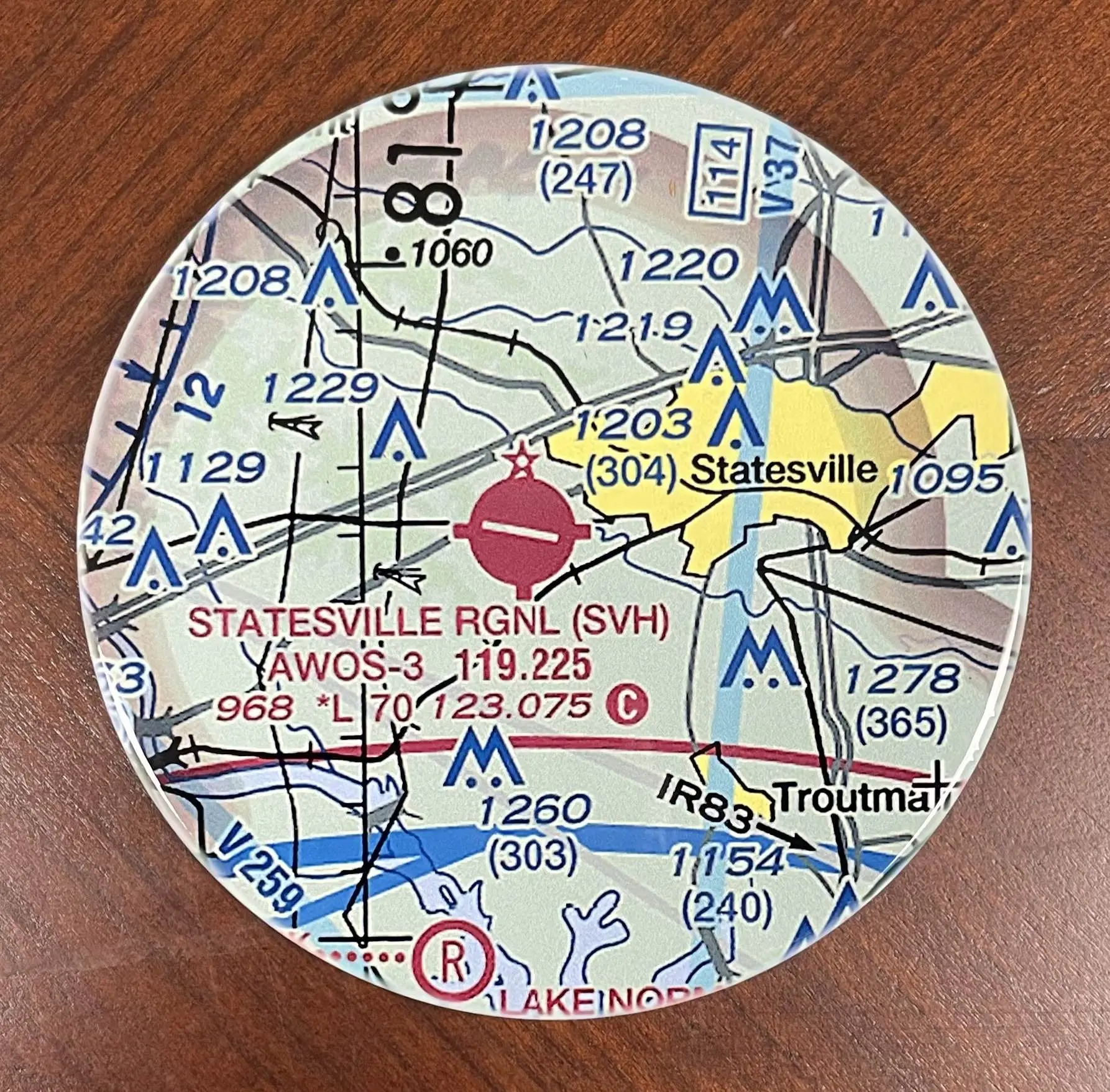 Race City - Airport Sectional - Drink Coaster Ceramic