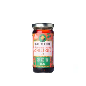 Gloria's Shito, Chili Oil, Ghanaian Hot Pepper Sauce & dip, Medium Heat, No Seed Oils, Gluten, sugar & Dairy Free, Vegan, 8oz
