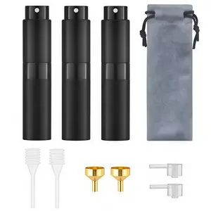 LMMAKE 8ml Refillable Perfume Spray Bottle Leak-proof Portable Design with Fine Mist Nozzle Ideal for Travel Gym Sessions or On-the-Go Use Compact Design Fits in Purse or Pocket Perfect for Frequent Travelers and Professionals hotels  cents mini spray