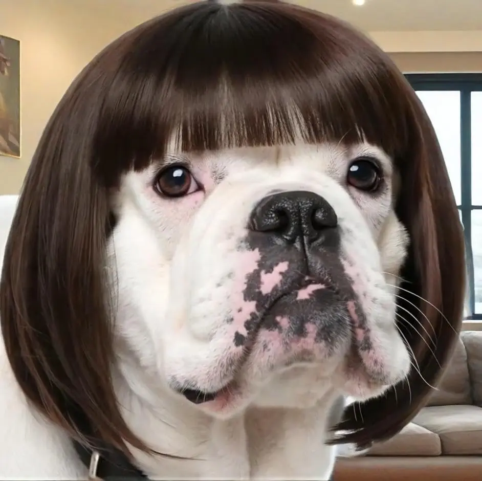 [Wig for dog] Fun pet role-playing wig, suitable for dogs and cats - suitable for small/medium/large dogs and cats, adjustable strap, comfortable fiber material, perfect for Halloween, Christmas and party costumes.