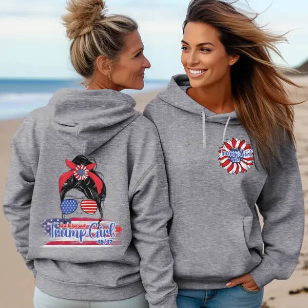 Trump Girl Soft & Comfy Classic Hoodie Sweatshirt, Conservative Shirt, Patriotic Tee, Tshirt, Sweatshirt