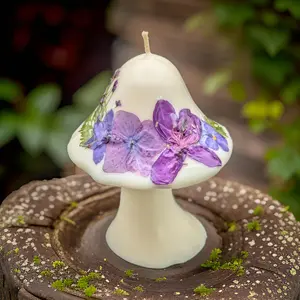Large Mushroom Flower Candle