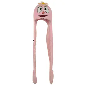 Yo Gabba Gabba Foofa Snood Beanie Knit Women Ladies Faux Fur Felt Face Pink Hat