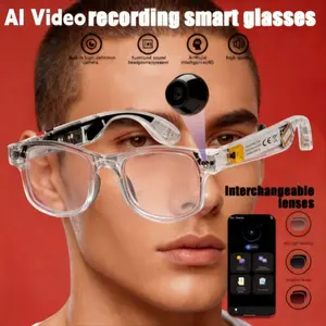 Smart Camera Glasses | 1080P Video & Real-Time Translation | 160+ Languages, 4K Action Recording, HD Audio & Noise Reduction | Bluetooth Calls | Magnetic Charger | Ideal for Travel, Cycling, Driving & Office | Holiday & Halloween Gift Usb Wearable