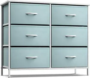 Sorbus 6-Drawer Dresser with Steel Frame for Bedroom, Hallway, Closet, and Office Organization