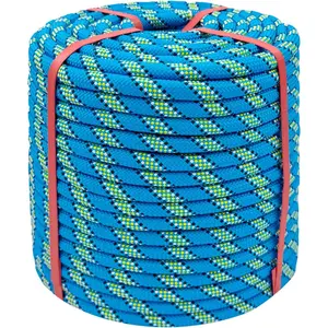 Arborist Rope -1/2 Inch x 250 Ft Blue Tree Rope for Adults - for Outdoor Applications Construction Climbing Swing Sailing