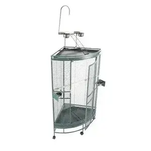 Medium Corner Bird Cage with Play Top 36"x25"x66"