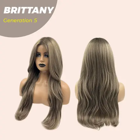JBEXTENSION GENERATION FIVE 24 Inches Ash Light Brunette Wave Wig BRITTANY G5