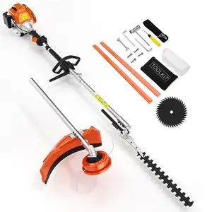 52CC Gas Powered Weed Eater,3 in 1 Gas Hedge Trimmer, Gas Weed Wacker,Weed Eater,String Trimmer,Multi Functional Garden Trimming Tools for Tree Trimming Branch Brush Cutter String Trimmer Lawn Edger