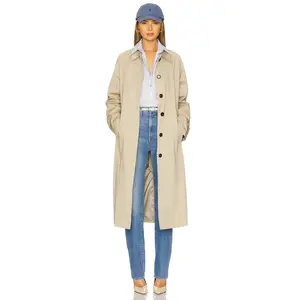 Velvet by Graham & Spencer Raheal Trench Coat in Khaki
