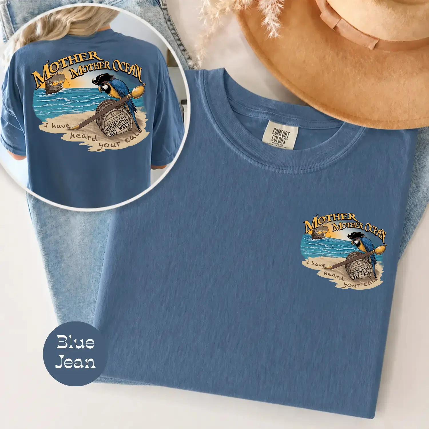 Comfort Jimmy Buffett Shirt, Mother Mother Ocean I Have Heard You Call Tee, Summer Vibe Shirt, Beach Fan Gift, Unisex Top