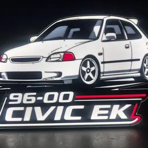 96-00 Civic EK Car Emblem Decal for Honda Civic EK Series 1996-2000 Model Year Vehicle logo