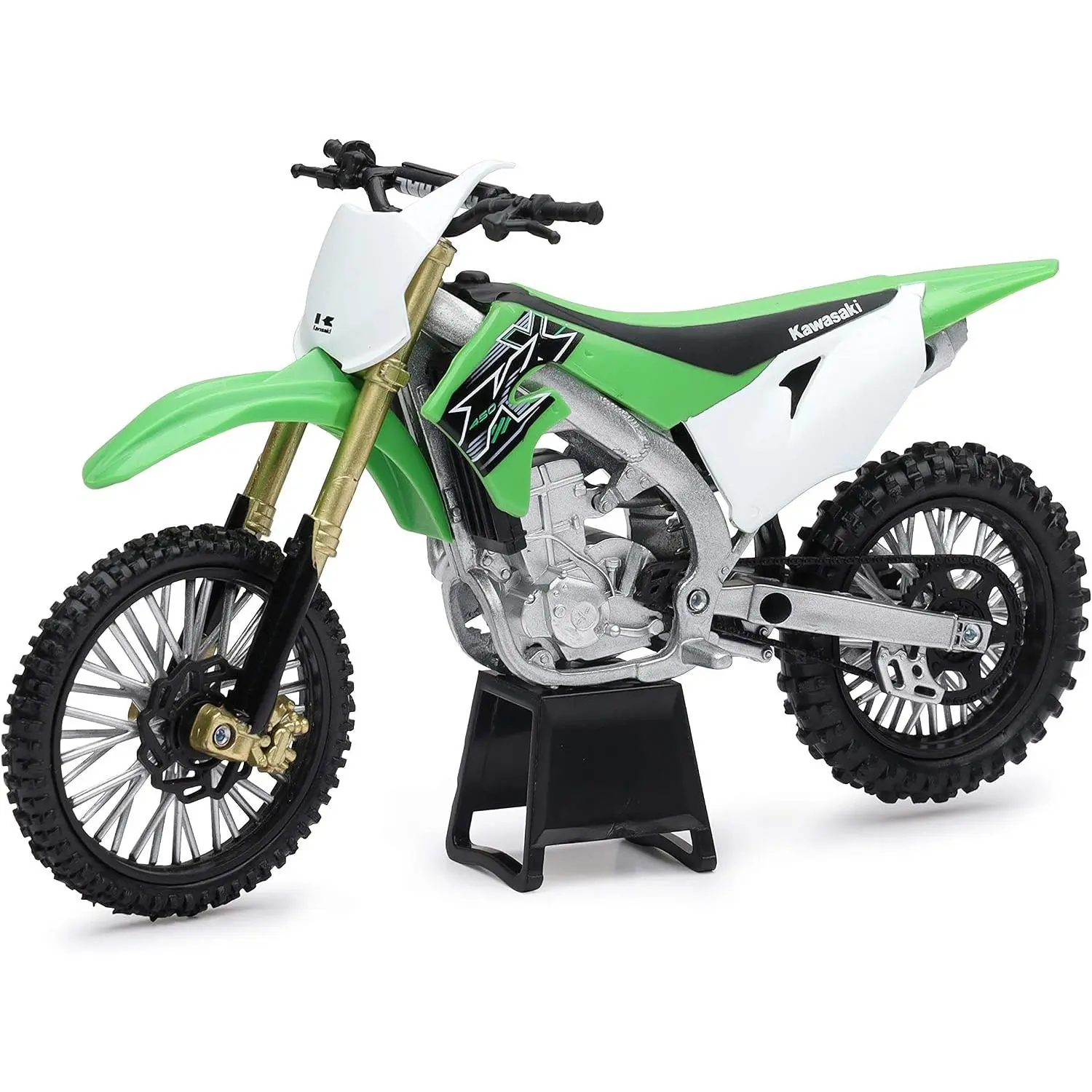 New-Ray Kawasaki KX 450F Green 1/12 Diecast Motorcycle