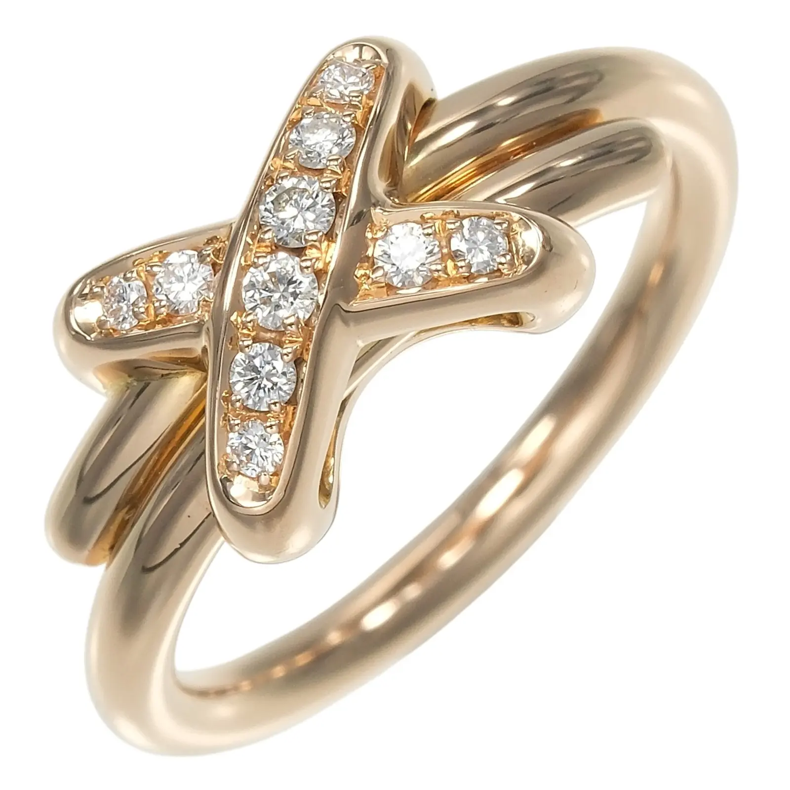 Chaumet Liens Au750 Pink Gold Diamond Ring