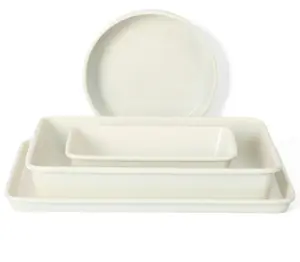 4pc Metal Bakeware Carbon Steel - Durable, Versatile, and Easy to Clean, Ideal for Various Baking Needs
