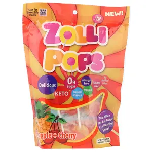 Zollipops The Clean Teeth Pops, Cherry + Pineapple, Approx. 23-25 Pops, 5.2 oz (147 g)