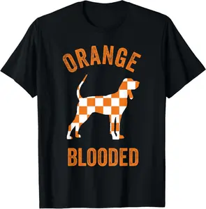 100% cotton Unisex Orange Blooded Tennessee Hound Native Home TN State Pride T-Shirt