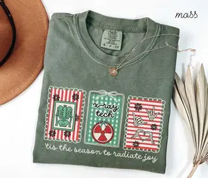 Xray Tech Christmas Comfort Colors Shirt • RAD Tech Holiday Tshirt • Radiology Tee • Radiologist T-shirt • CT MRI • Radiate Joy Fabric Top