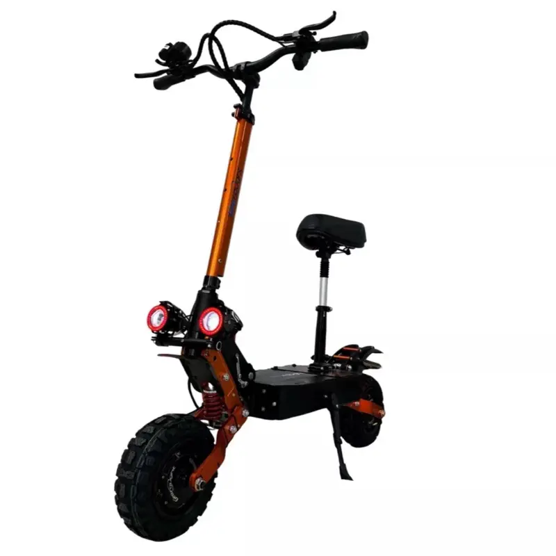 USA Stock Dual-Motor Electric Scooter, 60V 6000W Power, 30Ah Battery, 1-Inch Road Tire