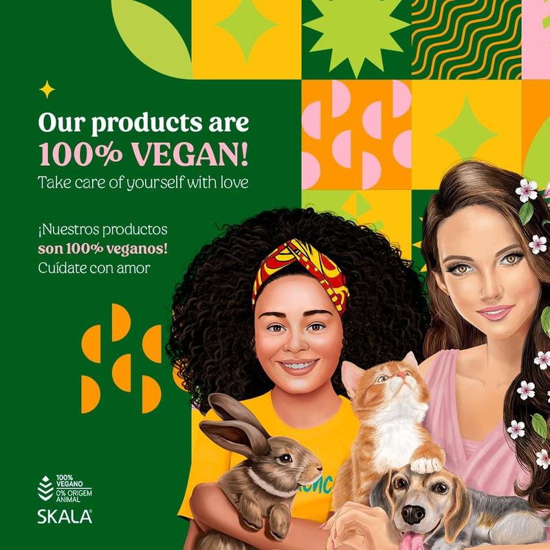 Skala Brasil Expert Viral Brazilian Hair Care Kit Maracujá & Patauá Oil Shampoo Conditioner 250ml Each Passion Fruit Hair Cream 35.2 oz Nourishing Cleanser Set Haircare