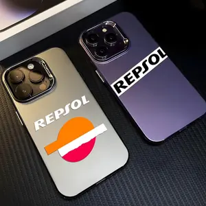 R-Repsols fashion logo Luxury Phone Case For iPhone 17 16 15 14 13 12 11 Pro Max Air Matte Laser Aurora Shockproof Funda  Anti-Drop Anti-Fingerprint Cover