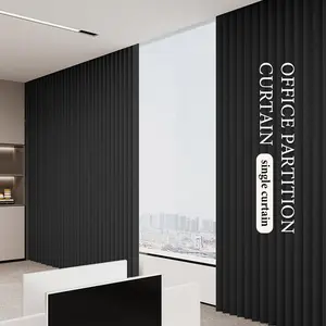 Foldable Room Divider Curtain  For Small Apartments, Light Filtering & Space Separation, Easy Install Curtain