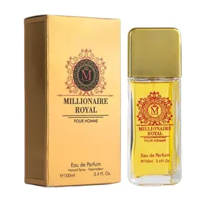 Millionaire Royal for Men - 3.4 oz Eau De Parfum - Fresh Woody Fragrance - Gift-Ready Box - Made in USA - Sophisticated & Long-Lasting Eau de Parfum