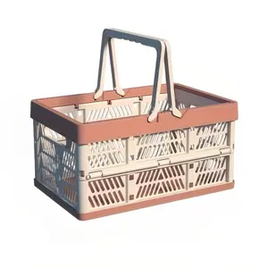 Large Foldable Storage Basket with Handle, Organizer for Living Room and Office, Desktop Sorting Basket for Various Scenes, Interior Organizers