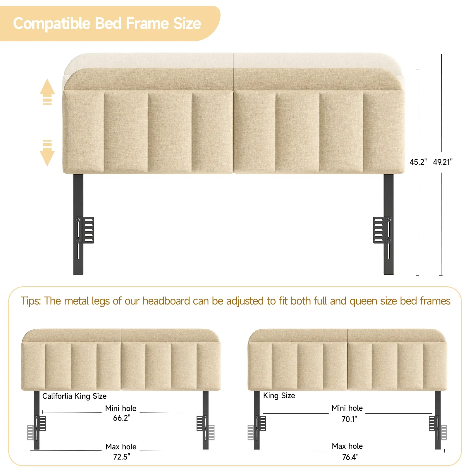 King/California King Beige