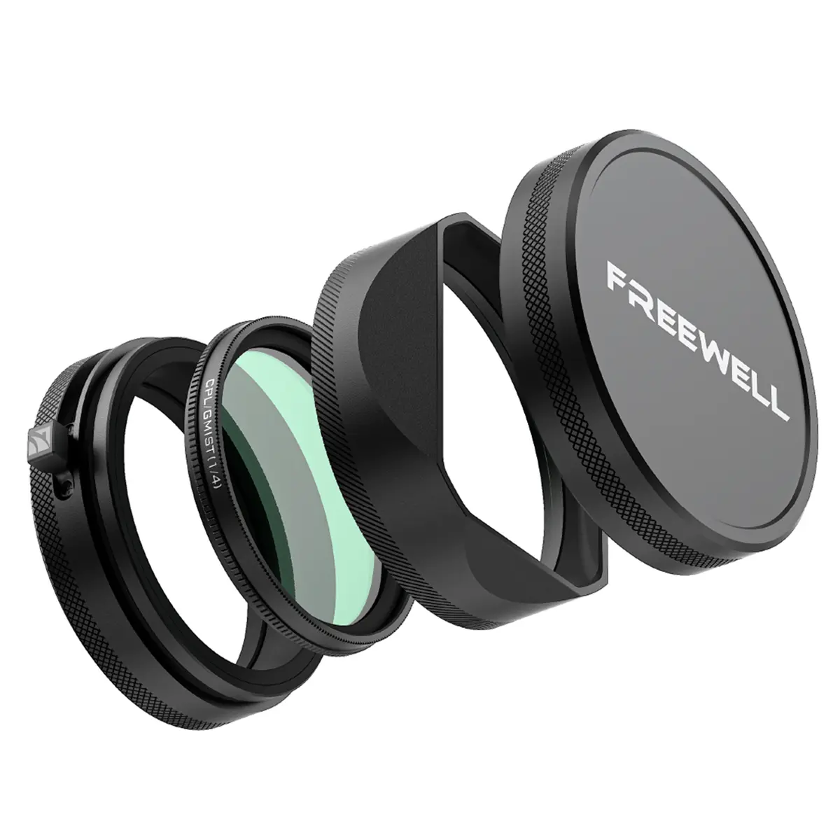 Freewell Hybrid Circular Polarizer/Glow Mist 1/4 Filter Kit with Lens Hood for Fuji X100 Series