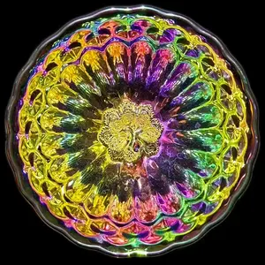 chinese handmade cap-JianZhan- | Rainbow Color with Golden Peacock