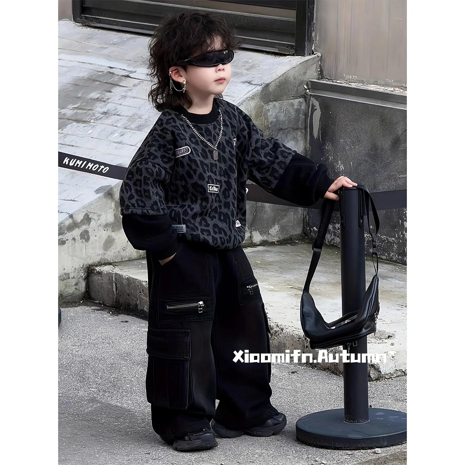 "Street Ready Combo" 2026 Boys 2pcs Set |   Hoodie & Baggy Jeans with Multi-Pocket Design |   Korean Inspired Casual Wear for School & Everyday |   Age 7-15, Machine & Hand Washable, Perfect for Outdoor