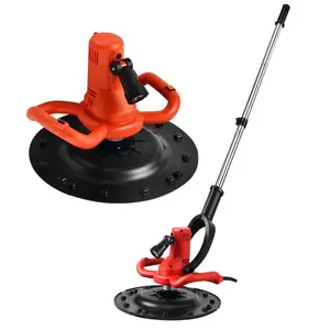 Sanding machine, electric drywall sander, ceiling removal tool, features 6-speed settings, LED light, retractable handle, and comes with sandpaper discs.