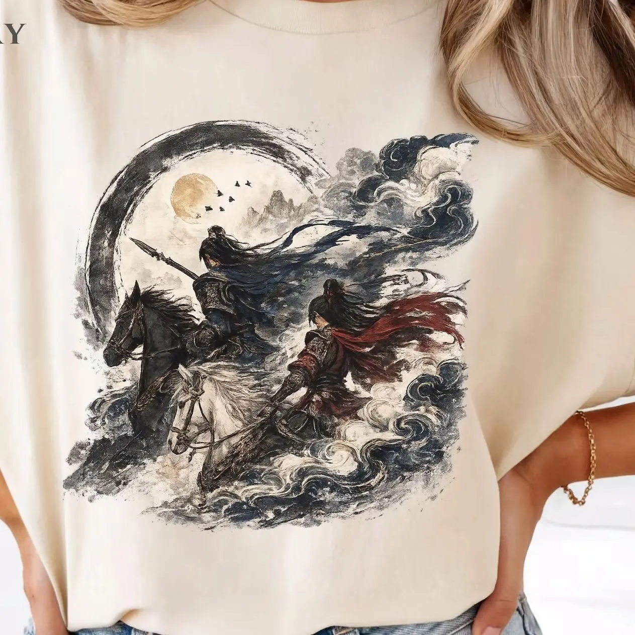 K-Drama Inspired Romantic Warrior Shirt, Asian Historical Love Tee, Destiny Lovers Graphic Shirt, C-Drama Aesthetic Gift for Drama Fans NKS