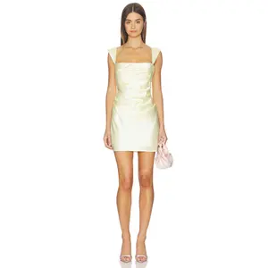 Nookie Dream Mini Dress in Lemon